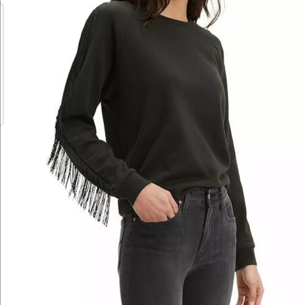 Black fringe sweatshirt- Levi’s